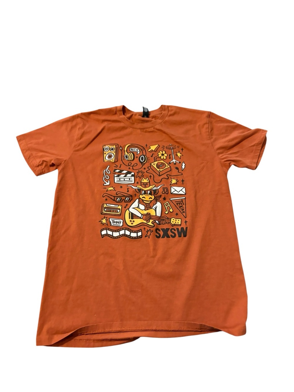 SXSW Orange Graphic Tee - Women’s Casual Top